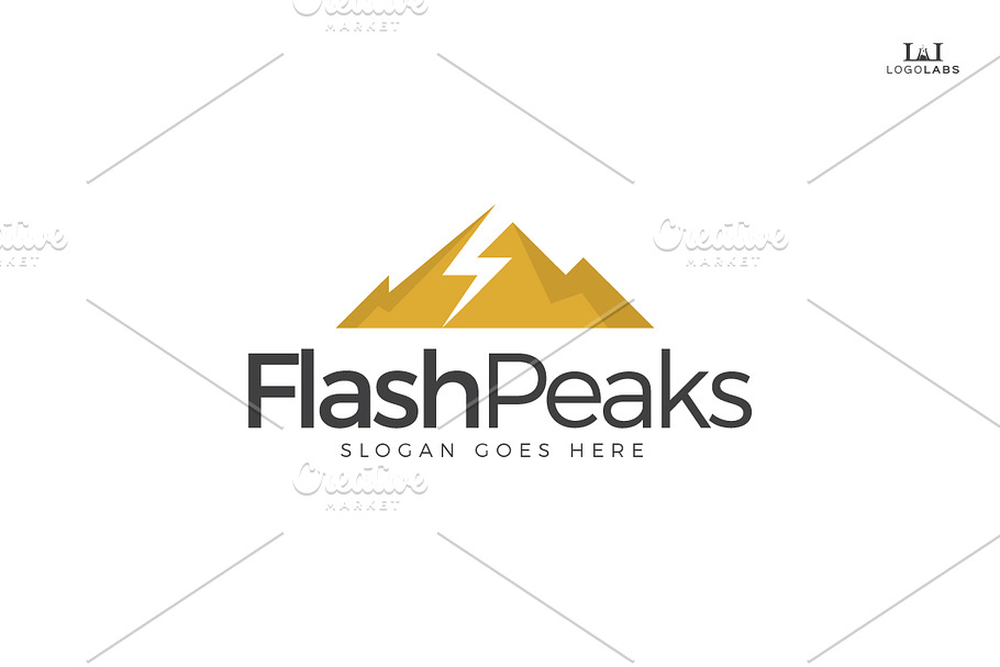 Flash Peak Logo in Logo Templates - product preview 8