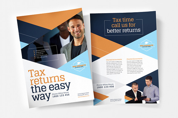 Tax Service Templates Pack in Flyer Templates - product preview 1