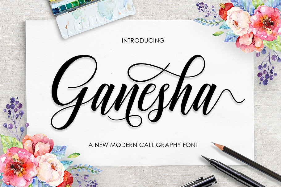 Ganesha Script in Script Fonts - product preview 8