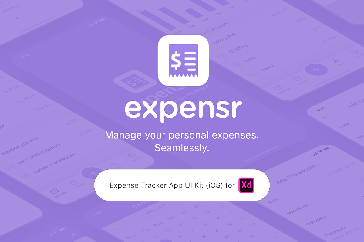 Expensr - Expense Tracker App UI Kit in UI Kits and Libraries - product preview 8