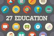Awesome 27 Education Flat Vector