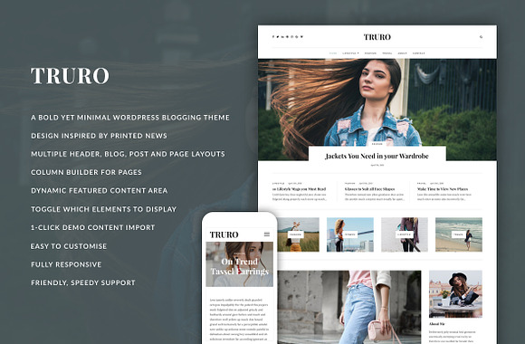 Truro - Bold WP Blogging Theme in WordPress Blog Themes - product preview 5