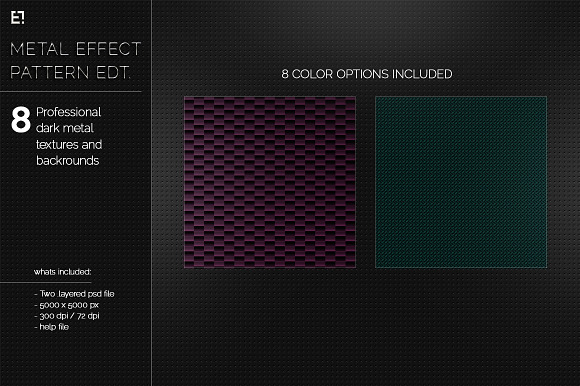 Black Dark Metal Pattern and Texture in Textures - product preview 3