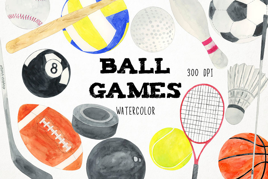 Sports Clipart in Illustrations - product preview 8