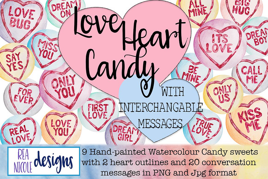 Love Heart Candy Clip Art