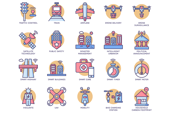 88 Smart Technology Rounded Icons in Graphics - product preview 2