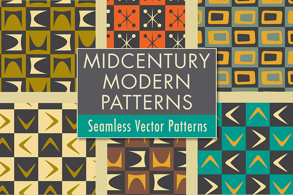 Mid-Century Modern Patterns: Shapes
