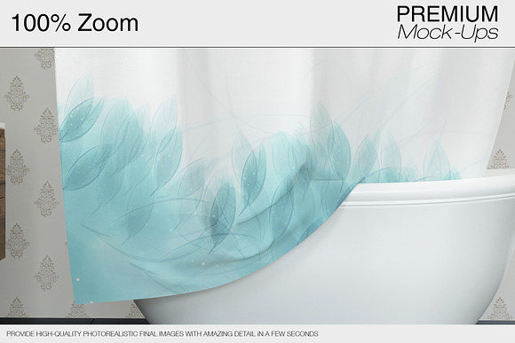 Bath Curtain Mockup Pack in Product Mockups - product preview 6