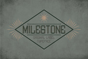 Milestone Vintage Label Typeface