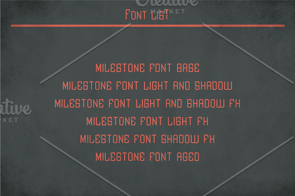 Milestone Vintage Label Typeface in Display Fonts - product preview 5