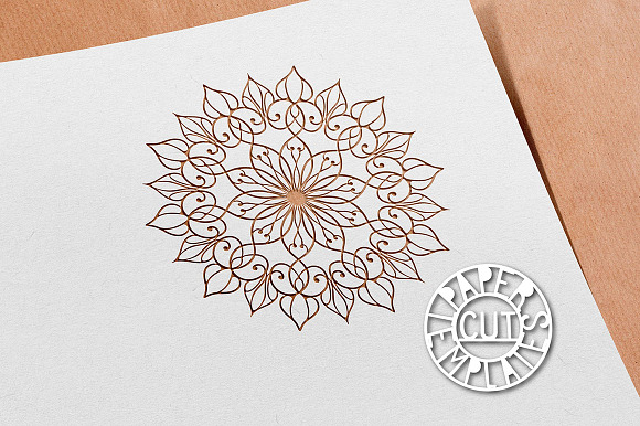 Mandala pattern for cutting. in Logo Templates - product preview 4