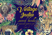 Vintage India 2. Pattens psd. Set 3.