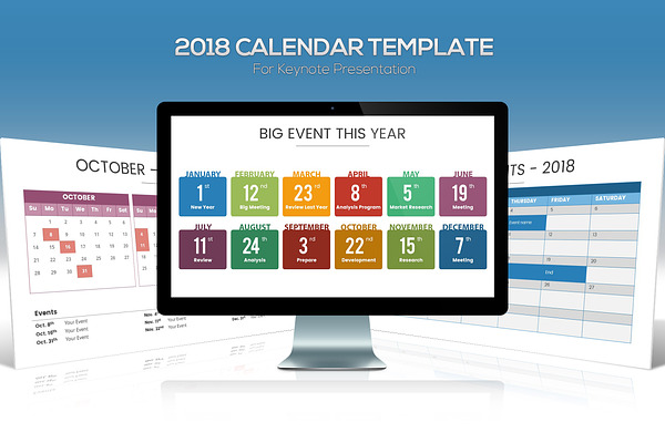 2018 Calendar Keynote Template