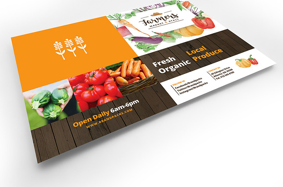 Farmers Market Flyer Template in Flyer Templates - product preview 3