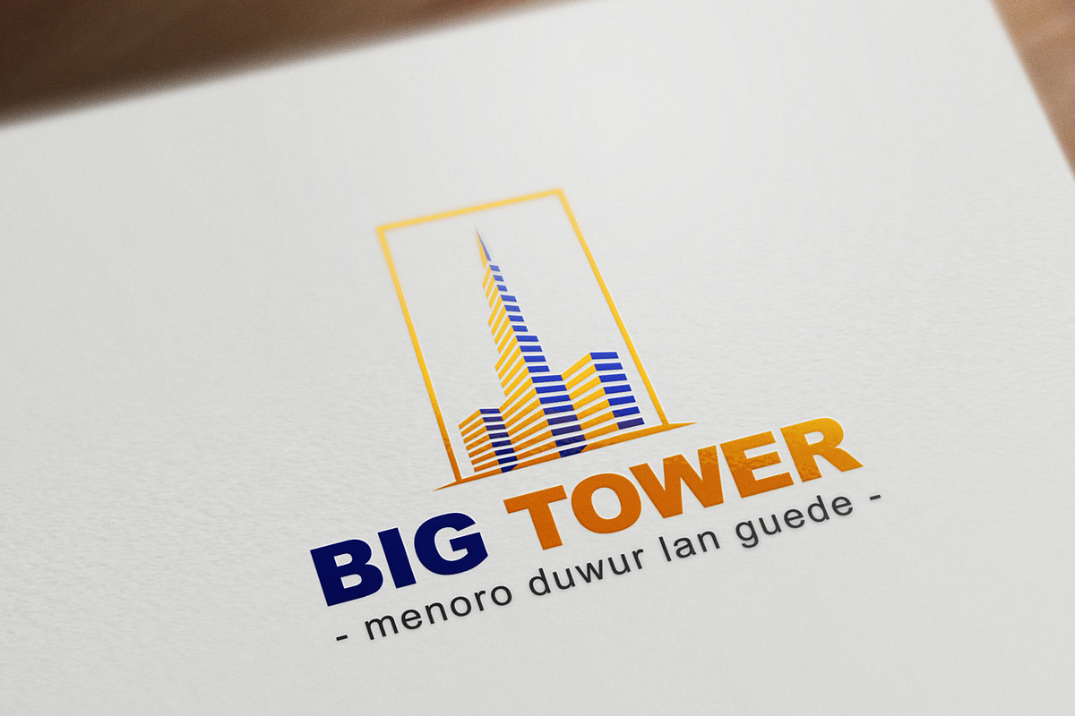 Big Tower Logo Template in Logo Templates - product preview 8