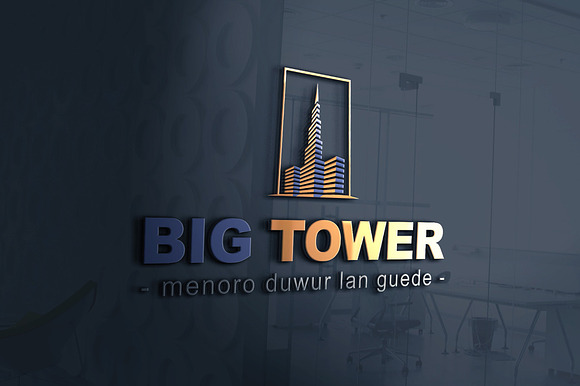 Big Tower Logo Template in Logo Templates - product preview 1