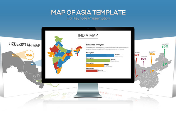 Asia Maps for Keynote Presentation