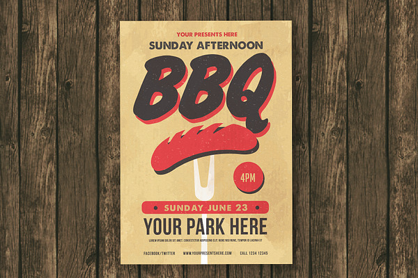 Sunday BBQ Flyer