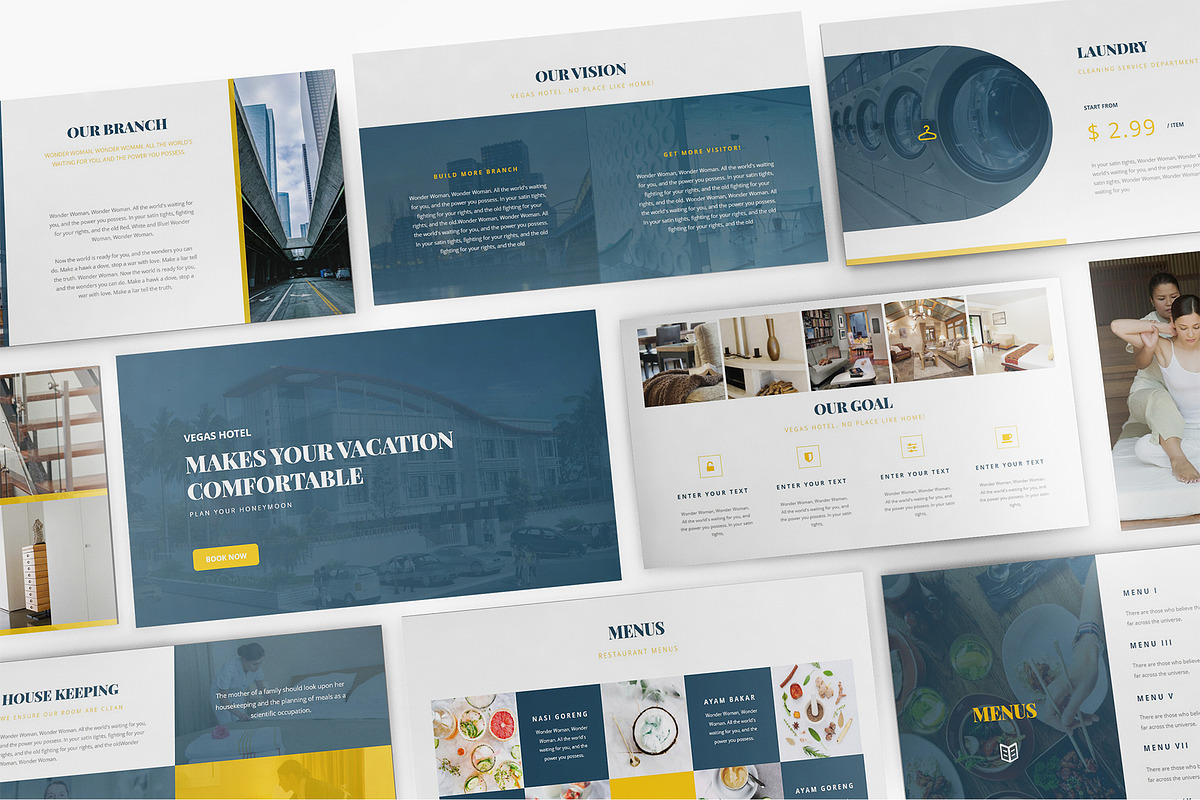 Hotel Vegas Google Slides Template in Google Slides Templates - product preview 8