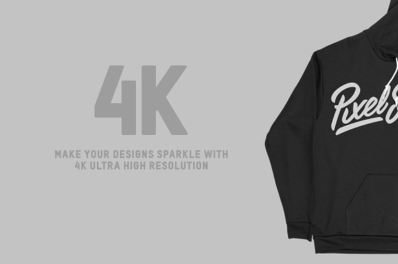 American Apparel F498 Pullover Hoody in Product Mockups - product preview 2