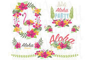 Tropicana Floral Aloha Elements