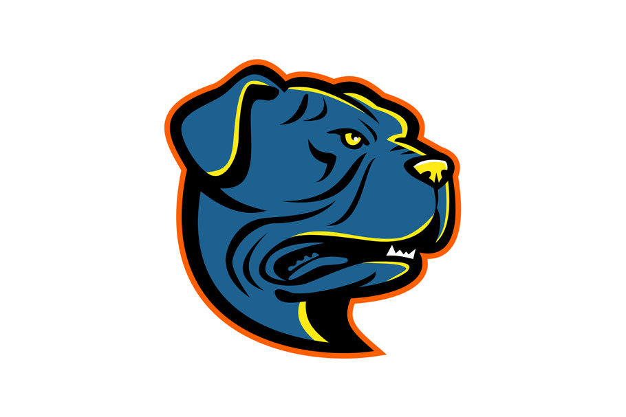 Leavitt Bulldog Head Mascot
