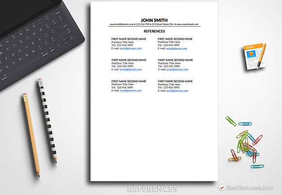 Simple Resume Template Pages in Resume Templates - product preview 2