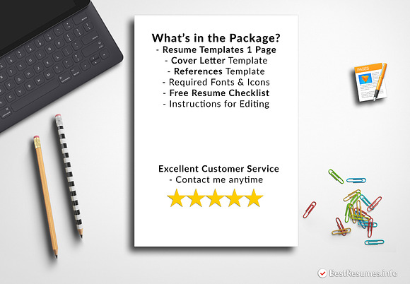Simple Resume Template Pages in Resume Templates - product preview 3