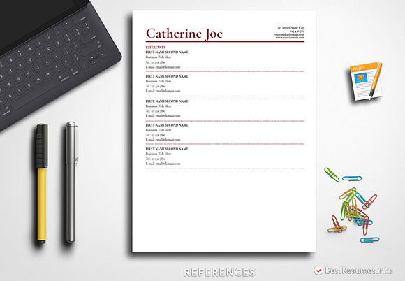 Simple Resume Template Pages & Word in Resume Templates - product preview 2