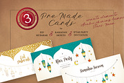 6. Set Of Ramadan Pre-Made Cards.