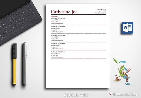 Professional  Resume Template Word in Resume Templates - product preview 2