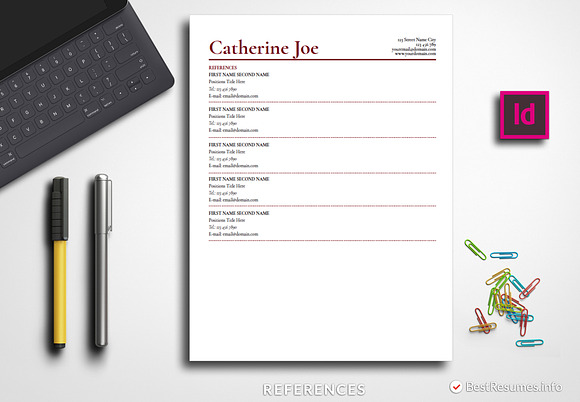 Professional Resume Template Adobe in Resume Templates - product preview 2
