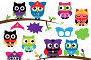 Superhero Owl Clip Art & Vectors