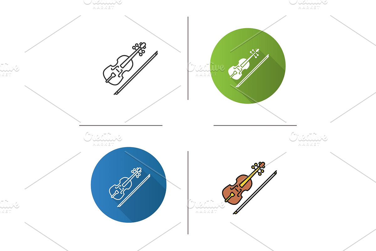 Violin icon in Icons - product preview 8