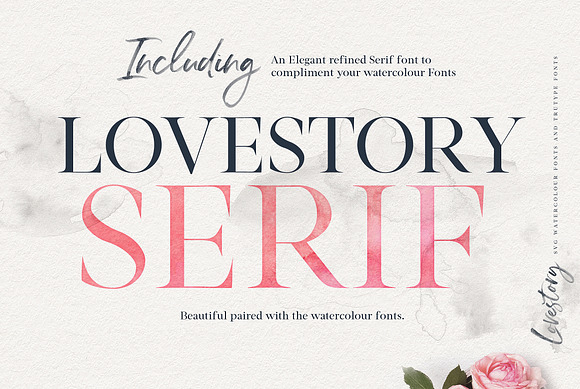 The Lovestory Font Collection in Pretty Fonts - product preview 2
