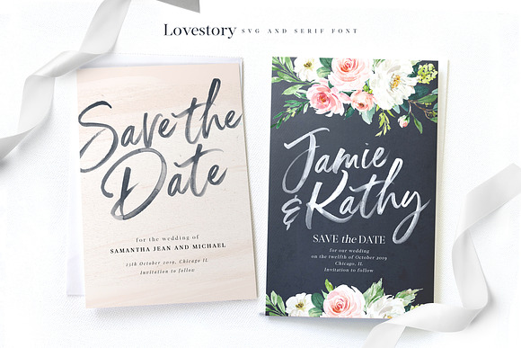 The Lovestory Font Collection in Pretty Fonts - product preview 3
