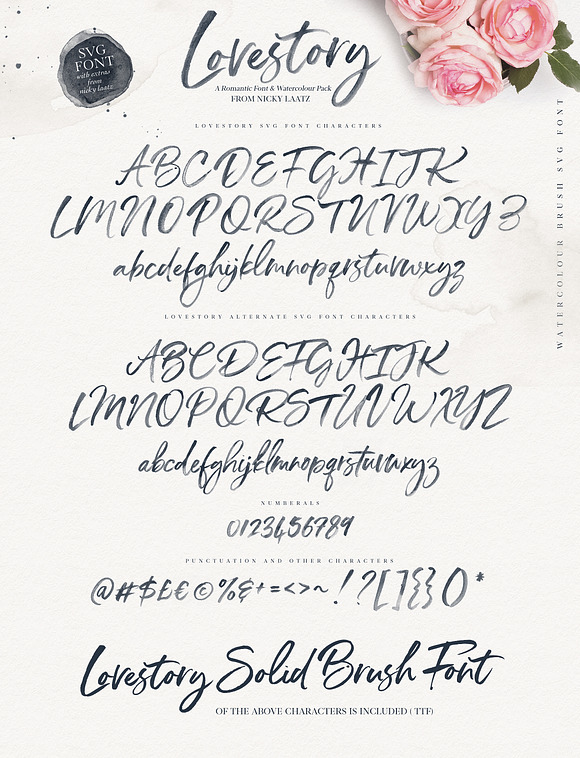 The Lovestory Font Collection in Pretty Fonts - product preview 23