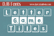 DJB Letter Game Tiles Fonts