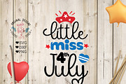 Little Miss 4th July Cutting File