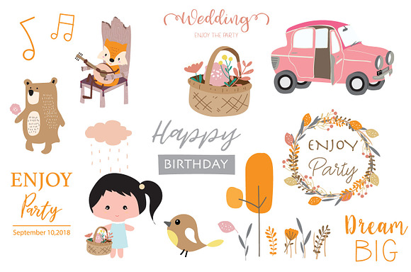 12 cute natural design cards3# in Postcard Templates - product preview 2