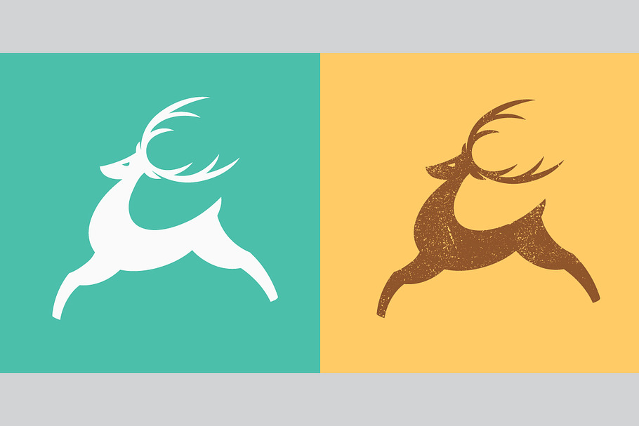 Jumping deer logo template.  in Logo Templates - product preview 8