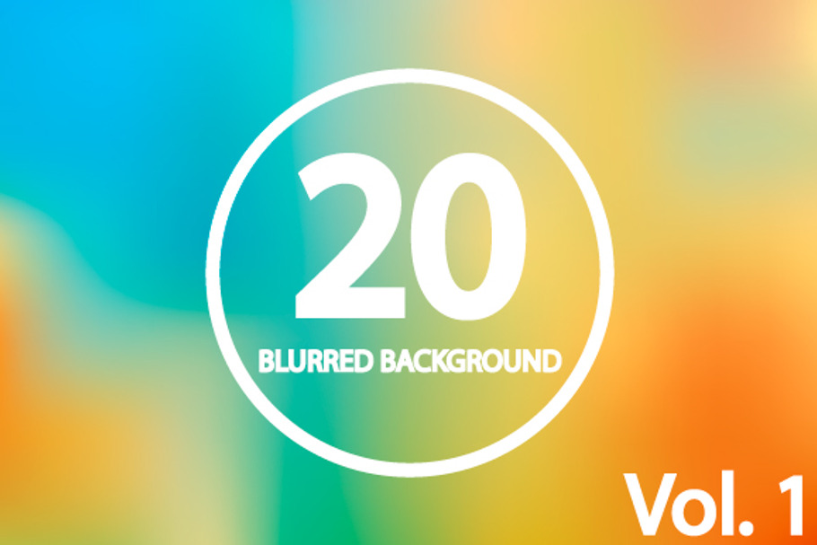20 Blurred Backgrounds. Vol 1