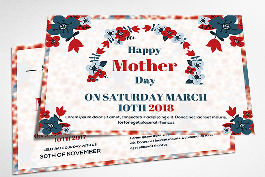 Mothers Day Postcard in Postcard Templates - product preview 8