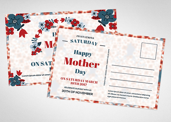 Mothers Day Postcard in Postcard Templates - product preview 1