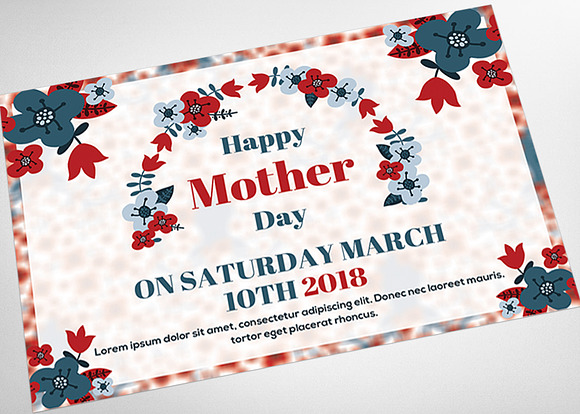 Mothers Day Postcard in Postcard Templates - product preview 3