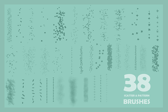 Scatter&Pattern Photoshop brushes in Photoshop Brushes - product preview 2