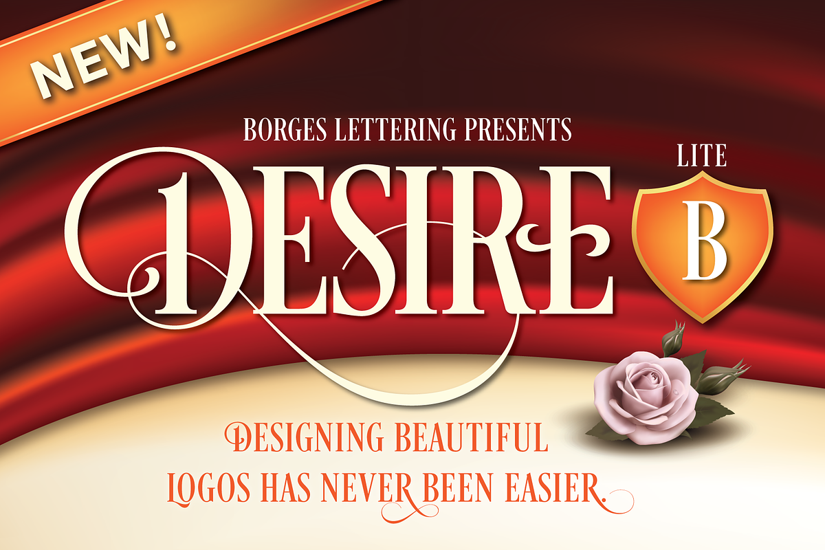 Desire Lite B in Display Fonts - product preview 8