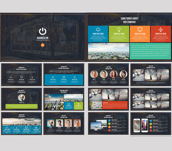 Business On Powerpoint Presentation in PowerPoint Templates - product preview 1