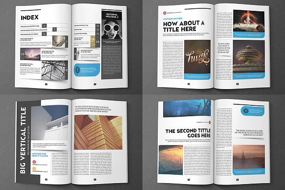 Design Magazine 5 Bundle in Magazine Templates - product preview 1