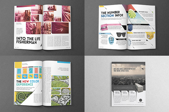 Design Magazine 4 Bundle in Magazine Templates - product preview 2